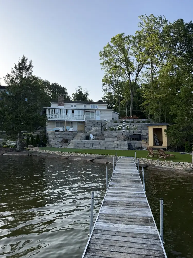 Duck Lake outdoor living space view looking toward the water
