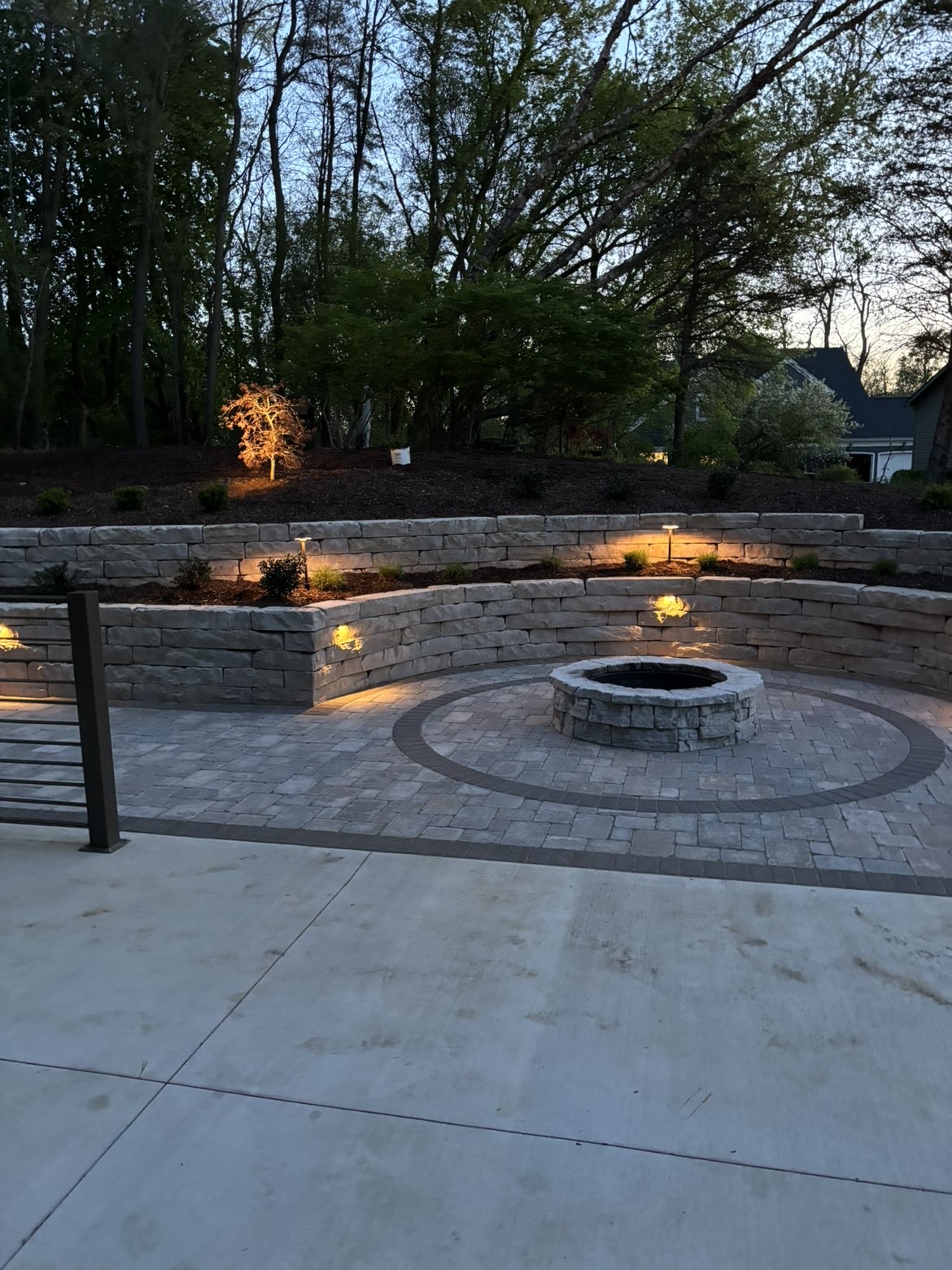 Finished outdoor living patio transformation by Valentine Outdoors