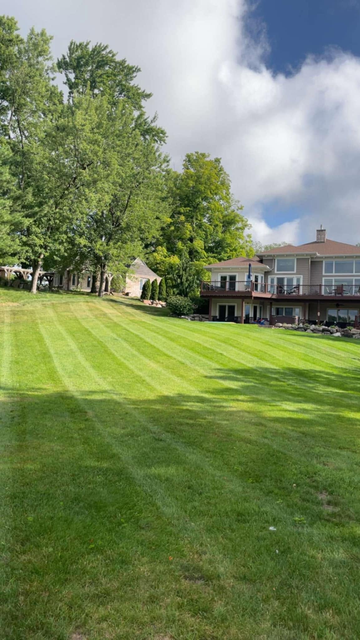 Commercial turf care and precise edging showcase